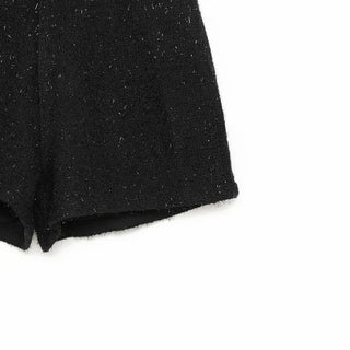 Back pocket tweed shorts
