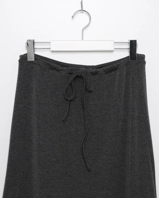 Ribbed maxi skirt