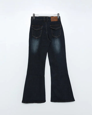 Slim bootcut denim pants