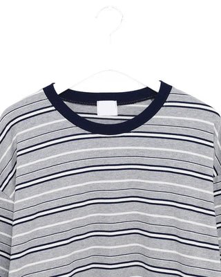 (Unisex) Striped Layered T-Shirt