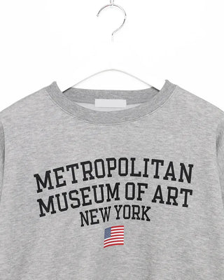 Brushed fleece USA lettering sweatshirt