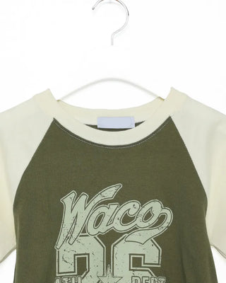 26 Print Raglan Half T-Shirt