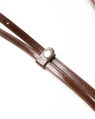 Leather String Shoulder Bag