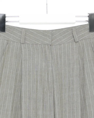 Striped wide slacks