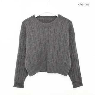 Twisted Cropped Knit