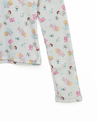Baby Jewel Neck Cropped Fleece-Lined Cut and Sew Top