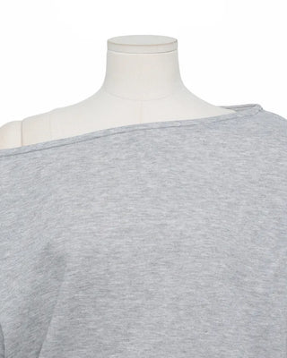 Off-shoulder sweatshirt T-shirt