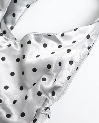 Polka Dot Nylon Tote Bag