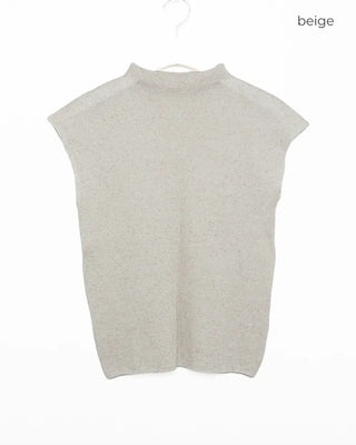 French Shoulder Stand Neck Rayon Top