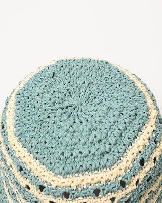 Bordered perforated bucket hat