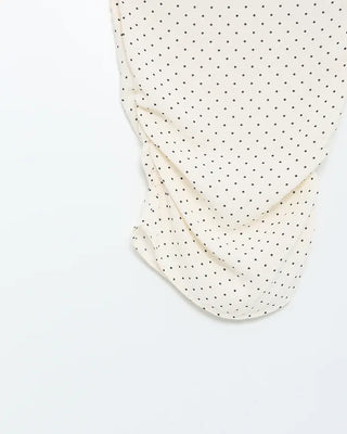Polka dot off-shoulder blouse