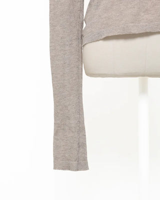 Tie-off shoulder knit