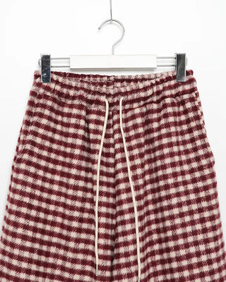 Checkered Pants with Waistband