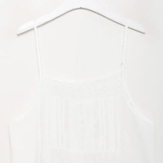 Flower punching camisole mini dress