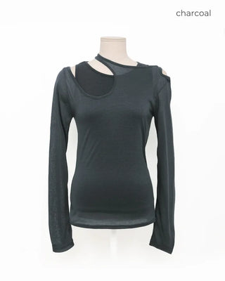 See-through layered T-shirt