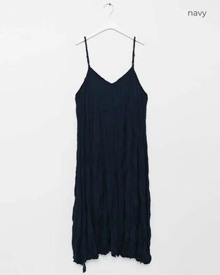 Wrinkle Camisole Long Dress
