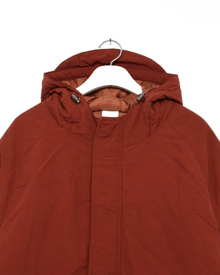 Oversized hooded down jacket