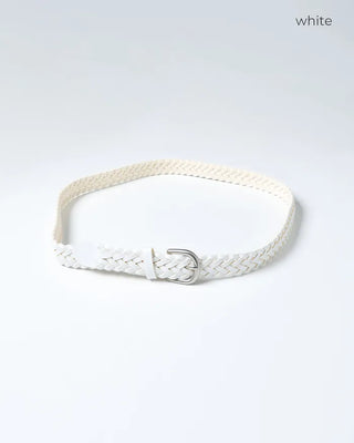Leather twist belt