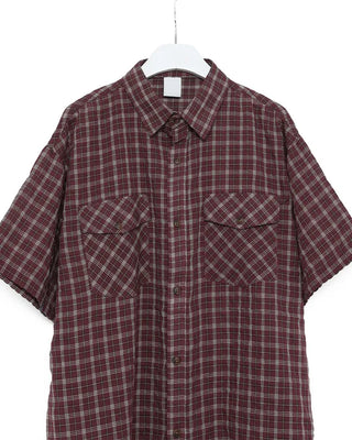Pocket Check Half Shirt