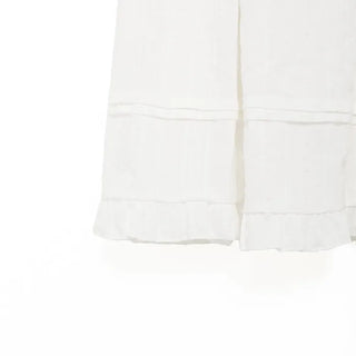 Lace frill maxi skirt
