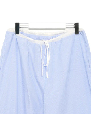 Two-tone striped string pants