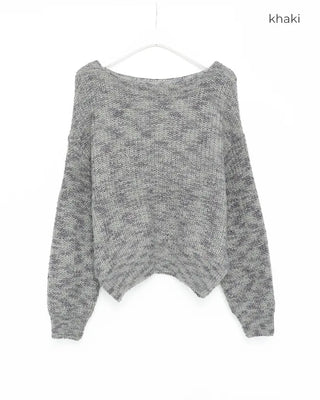 Round neck loose fit knit