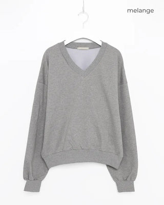 V-neck sweatshirt