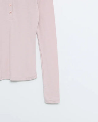 Henley Neck Button Long Sleeve Shirt