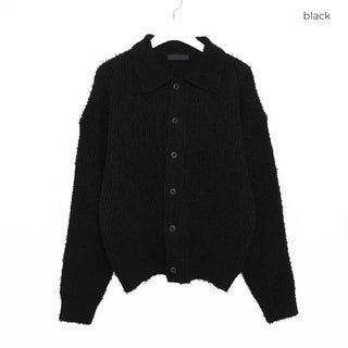 Boucle color knit cardigan