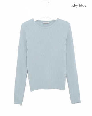 Simple ribbed round knit