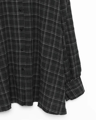 Linen check shirt