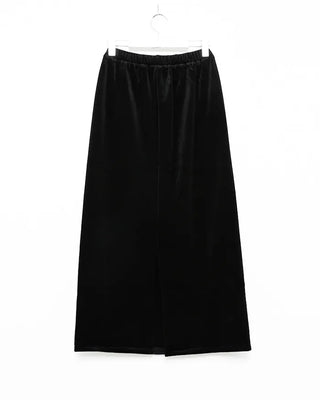 Velvet long skirt