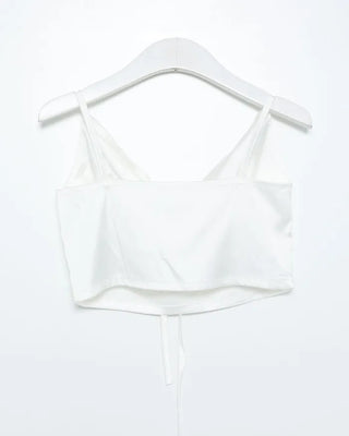 Satin string ribbon camisole