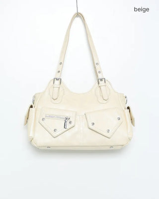Multi-pocket casual shoulder bag