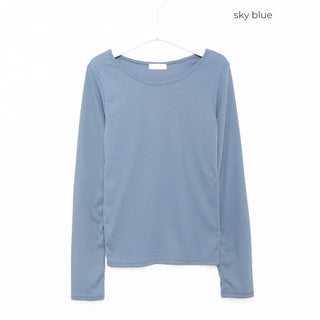 Ribbed long-sleeve T-shirt