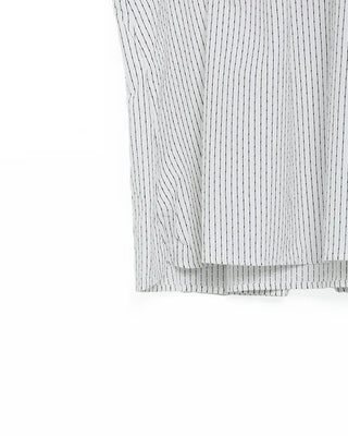 Cap-sleeve striped blouse