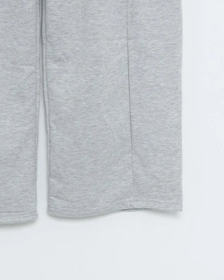 Wide-leg sweatpants with drawstring waist