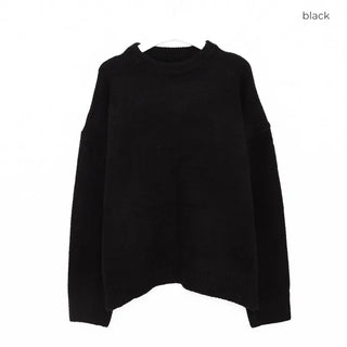 Loose-fit round knit