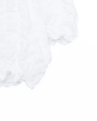 Embossed puff blouse