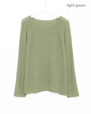 See-through oversized knit