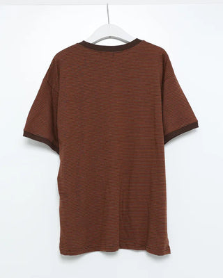 Thin striped ringer T-shirt