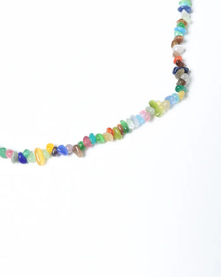 Colored bead necklace