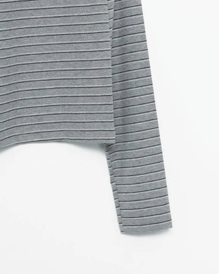 Round neck striped T-shirt