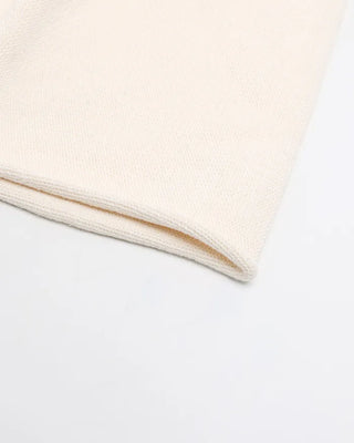 Rolled hem knit beanie