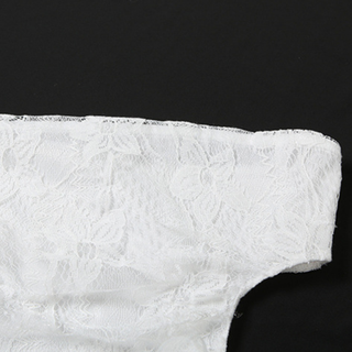 Hollow out irregular ruched lace tube cut out midi dress