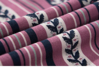 [Monterest] Cotton Totem Stripe Embroidered Tee