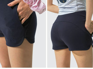 [Monterest] Drawstring Logo Embroidered Sweat Shorts