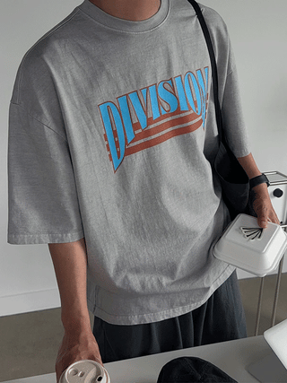 DIVISION Heavy Pigment Oversized 1/2 T-shirt