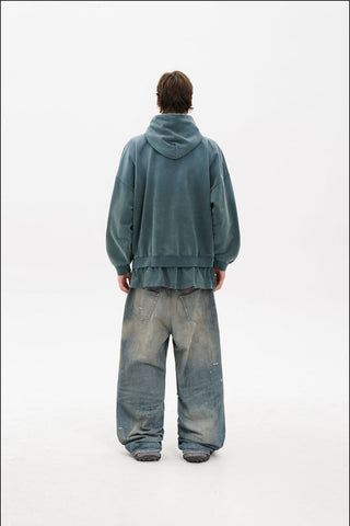 [MASONPRINCE] Layered Sweatshirt Set