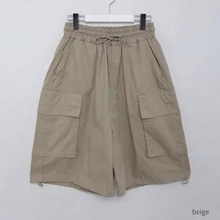 chalk cargo bermuda cotton pants
